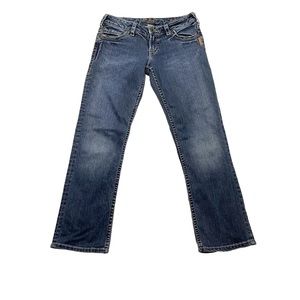 Silver Jeans Santorini Crop Casual Denim Designer Preppy Jeans Size 26